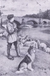 John Rennie ser den gamla romerska bron i Musselburgh